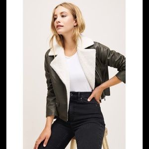 Dynamite sherpa leather jacket! (NWT)